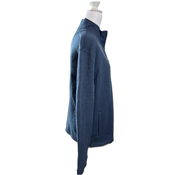 NWOT Men's Sonoma Goods For Life® Sweater Fleece Full-Zip Navy Size L - Picture 4 of 8